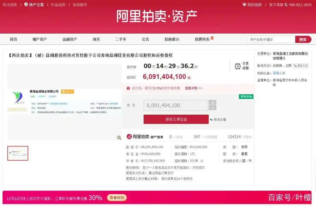 盐湖钾肥破产重组债权人亏惨了不同意方案_盐湖股份估值_盐湖股份连续两年净利润为负值变成ST盐湖